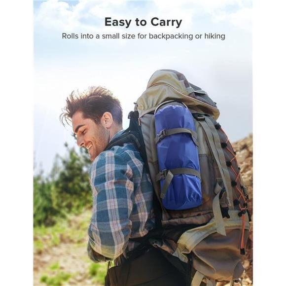 Sleeping Pad, Self-Inflating Sleeping Pad for Camping,78''X26'' Large Inflatable - Picture 5 of 6